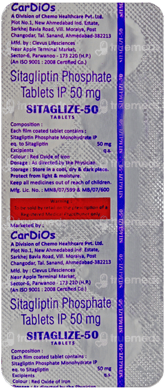Sitaglize 50 Tablet 10